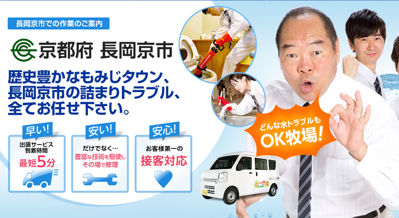 京都府 長岡京市 水トラブルは全てお任せください！