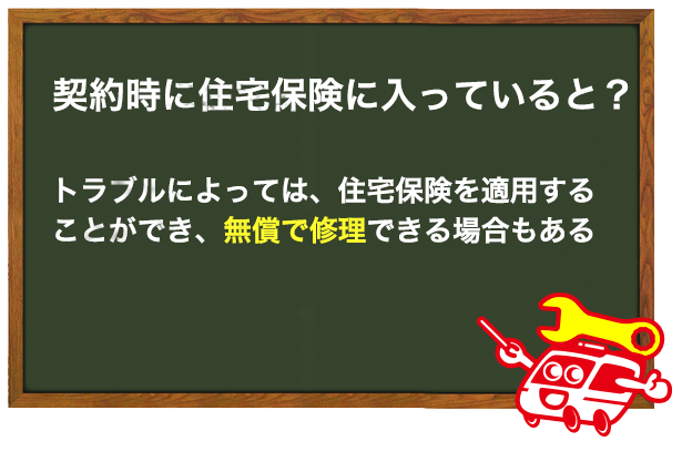 住宅保険の適用