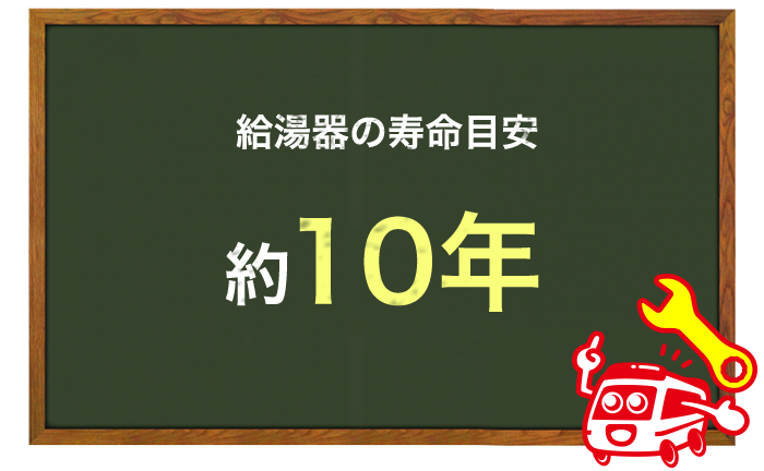 給湯器の寿命目安は10年