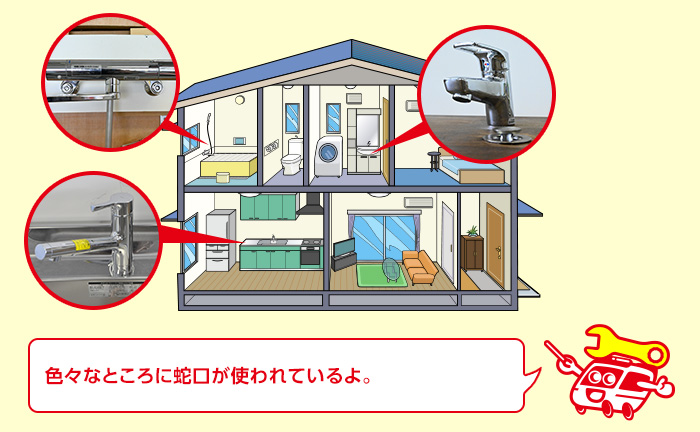 家で使われる蛇口の種類と構造について