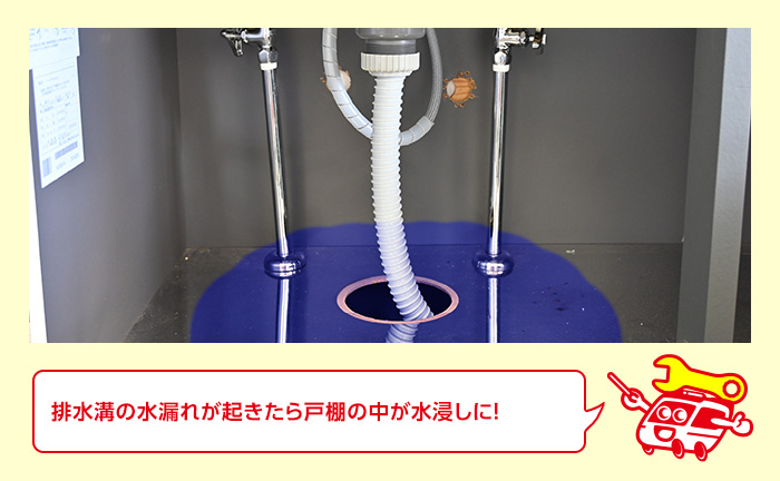 キッチンの排水管・排水溝から水漏れしたら